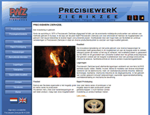 Tablet Screenshot of precisiewerk.nl